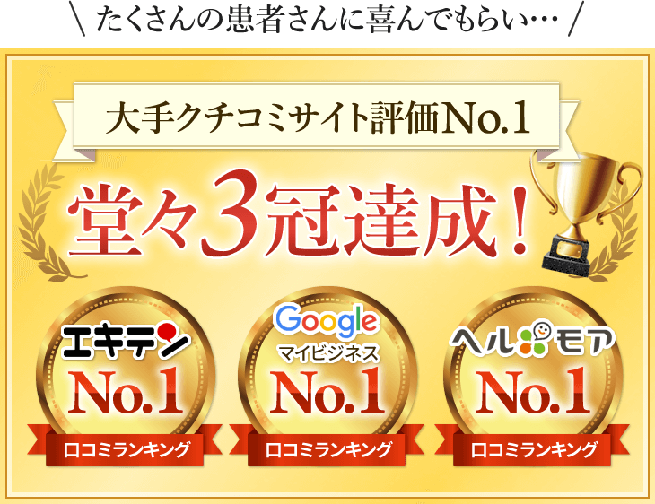 豊洲地域で大手クチコミサイト第１位の整体院